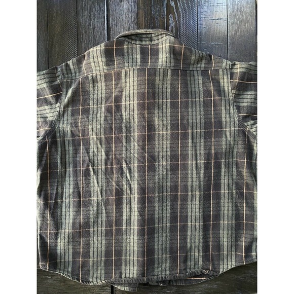 Vintage Carhartt Plaid Button Down XXL Union Made in USA Iconic RARE Mocha 2XL - Picture 5 of 5